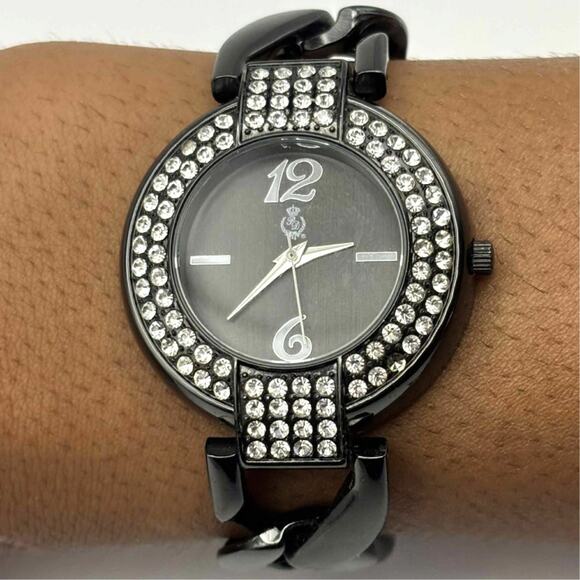 Black Crystal Premier Designs Watch - Picture 1 of 4